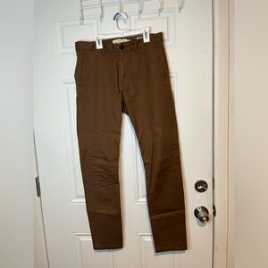 H&M Brown Skinny Fit Pants in Size 31